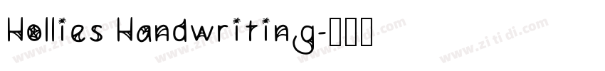 Hollies Handwriting字体转换 Hollies Handwriting字体转换